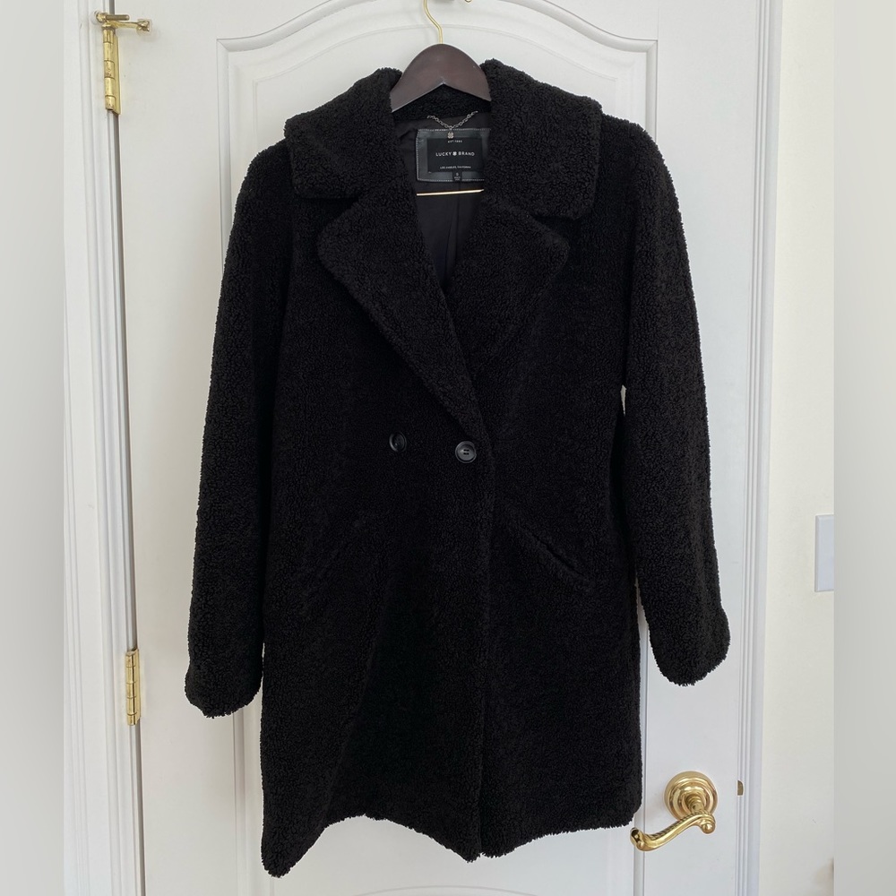 Lucky Brand Black Teddy Jacket S